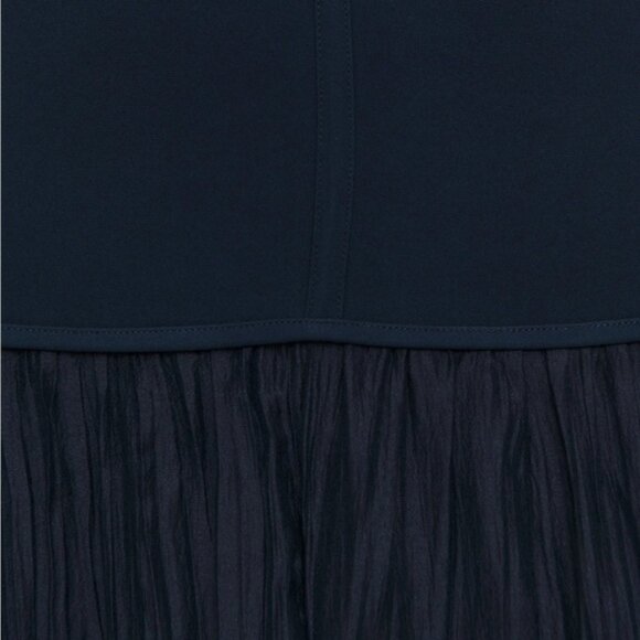 NEW Reformation Cyra Drop Waist Dress Midnight Navy Blue | US 2 UK 4 - Picture 12 of 15